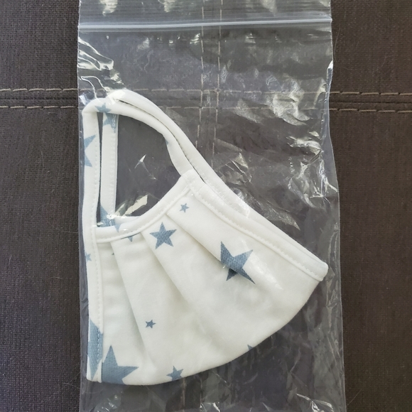 NEW White Denim Star Double Layered Face Mask - Picture 5 of 5